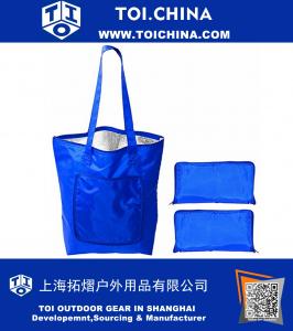 Folding Insulated Drawstring Cooler Bag