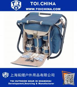 Folding Seat with Coffee Service for 2 in Blue