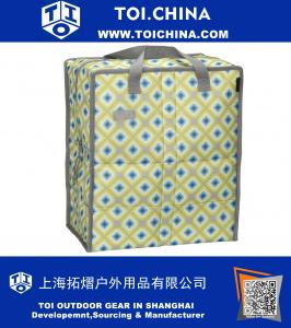 Fermuar kapatma ile dondurulabilir bakkal alışveriş çantası