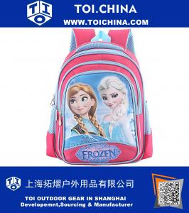 Princesa congelada Anna Elsa Cute Girls Kids Backpack