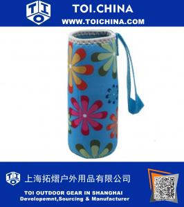 Couverture de poche de cas de sac de support de bouteille d'eau de néoprène isolée par chaleur