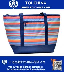 Innovations Cooler Bag, Thermal Bags for Cold and Hot Food, 12 Gallons Stripes Print