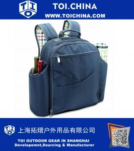 Refrigerador de picnic con mochila aislado con servicio de lujo para cuatro personas
