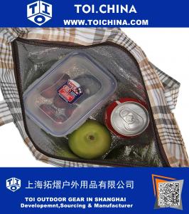 Insulated Cooler Picnic Tote Style Lunch Bag