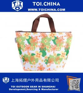 Insulated Cooler Waterproof Women Lunch Picnic Tote Bag Travel Zipper Organizer Box