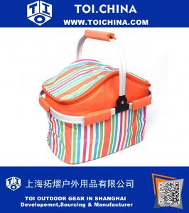 Insulated Folding Cooler Picnic Basket Bag Thermal Tote