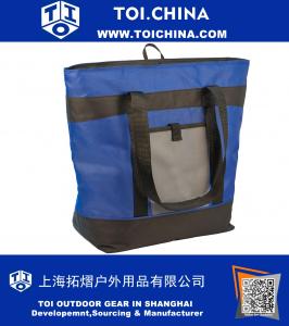 Изолированная сумка для бакалеи - дополнительная большая емкость, переносная сумка-холодильник с толстой изоляцией на стенах - идеально подходит для горячей или холодной пищи