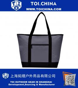 Изолированный Jumbo Zippered Cooler Tote Bag
