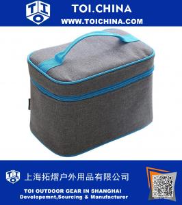 Saco de Lanche Refrigerador Lancheira Reutilizável isolados Lancheira Lunch Bags Caixas com Fecho de Zíper para o Trabalho Das Mulheres Dos Homens Estudantes