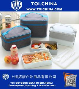 Saco de Lanche Refrigerador Lancheira Reutilizável isolados Lancheira Lunch Bags Caixas com Fecho de Zíper para o Trabalho Das Mulheres Dos Homens Estudantes