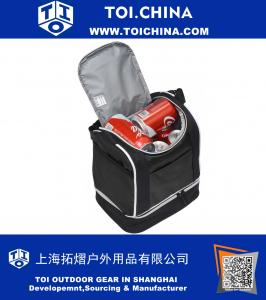 Sac à lunch isolé, double compartiment réutilisable Bento Boîte à lunch Cooler avec bandoulière pour adulte et enfant