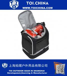 Bolsa de almuerzo con aislamiento, compartimento reutilizable de doble compartimento Bolsa de refrigerador con correa para el hombro para adultos y niños