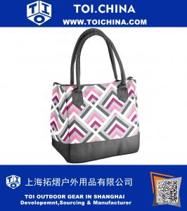 Bolsa de almuerzo con bolsa de hielo reutilizable Magenta banda de tejido