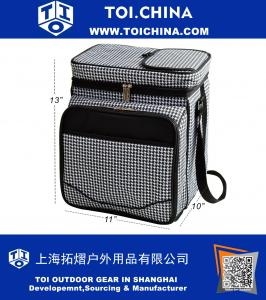 Insulated Picnic Basket Cooler Fully Equipped with Service for 2