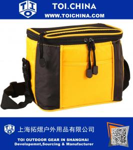 Isolierte Reißverschluss heißen oder kalten Kühler Pack Lunch Bag mit Schulter Tragegurt