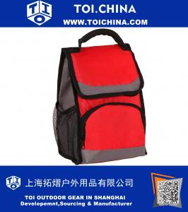 Изолированный Zippered Top Closure Lunch Pack Deluxe Cooler Bag с пакетом Ice Pack