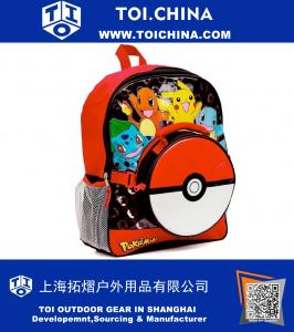 Large Backpack and Pokeball Insulated Lunchbox Lunch Bag