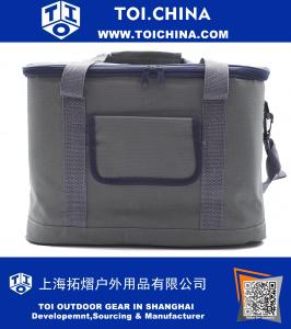 Large Capacity Insulated Lunch Cooler Tote Bag Box Outdoor Picnic 24 Cans Bag