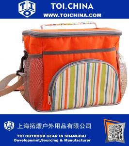 Bolsas para refrigerador de gran capacidad Oxford Bolsa de almuerzo Paquete de aislamiento de bolsa de leche Paquete de bolsa de picnic Caja de picnic con correa para el hombro, Naranja