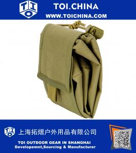 Large Collapiable Roll Up MOLLE Dump Pouch for Ammo, Brass, Magazines, Shells, and Misc Gear