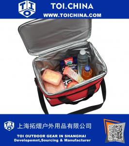 Большая изолированная сумка-холодильник, сумка для завтрака, сумка-сумка для льда 13L с карманами и регулируемым ремешком для взрослых