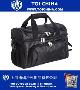 Large Soft Cooler Bag, Two Insulated Compartments, 840D Heavy-Duty Polyester and Removable Shoulder Strap