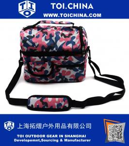 Lunch Bag Cooler Carry Bag Insulated Tote Large Capacity with Adjustable Shoulder Strap Box Bag Travel Lunch Tote