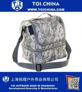 Lunch Bag Fabric Рождественские подарки Double Decker Cooler Lunch Box Изолированный пакет для завтрака с закрытием замка