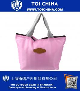Обеденные сумочки, Arricastle Oxford Cloth Алюминиевая фольга с изоляцией Zip Cooler Bag Портативная упаковка для упаковки в апельсиновый пакет из полиэтиленовой упаковки