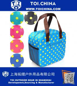 Lunch Tote Insulated Picnic Cooler Bag High-Density Oxford Cloth Fabric