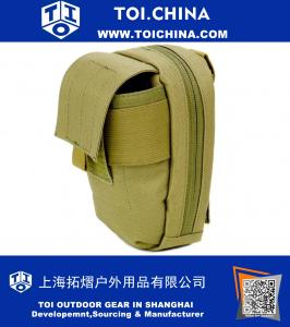 MOLLE Tech Pouch - Padded Multiple Pocket Media Pouch for Cameras, Phones, iPods and Other Electronics