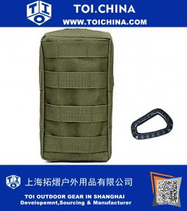 Medium Tactical Molle Accessory EDC Pocket Pouch with Carabiner