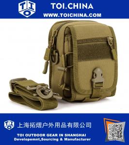 Táctico Militar MOLLE Teléfono Para Hombre Cintura Bolsa de Cinturón Bolsa de Bolsa Al Aire Libre Messenger Hombro Alforja para Acampar Senderismo Caza Equipo de Pesca