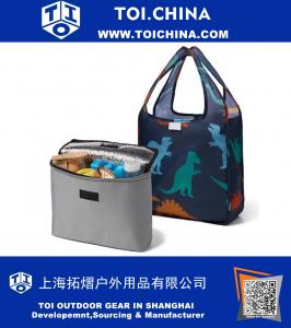 Mini Tote com 2Cool Isolados Lunch Bag Cooler Set
