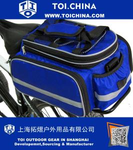 Горный велосипедный мешок 600D Многофункциональный оксфордский водонепроницаемый мешок для велосипеда Велоспорт Заднее сиденье Магистральная сумка Панники Велосипедные аксессуары с плащом
