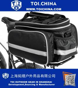 Mountain Bike Bag 600D Multi-Functional Oxford Waterproof Bicycle Bag Cycling Rear Seat Trunk Bag Panniers Bicycle Accessories With Raincoat
