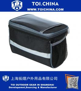 Multifunctional Bike Handlebar Bag with Phone Touch Screen Window Waterproof Bucket Bag