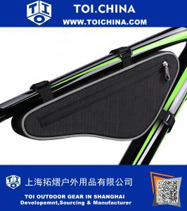 Nylon Reflective MTB Road Bike Front Bag Bicycle Panniers Triangle Cycling Bag Accessories