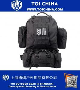 Pack de operadores estilo militar Mochila táctica compatible con Molle e hidratación, bolsa Bug Out para exteriores, supervivencia, mochilero, caza