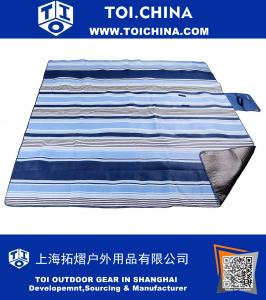 Outdoor Picnic Blankets,Waterproof Backing 200 x 200cm Oversized Soft Fleece Material Camping Tote Mat