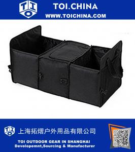 Caja de almacenamiento plegable del organizador del carro del coche del paño de Oxford con el bolso más fresco Bolsas ordenadas del recorrido - Bolso de almacenamiento para el compartimiento del guante de la cocina Organizador del tronco del coche Un