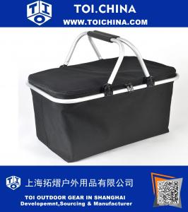 Oxford Cloth Insulated Lunch Bag Reutilizable plegable Cooler Tote Box para ir de picnic