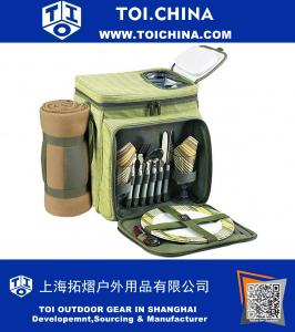 Picnic Cooler for Two with Blanket