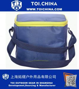 Bolsa de almuerzo portátil con aislamiento portátil Impermeable con calor EVA acolchada espuma de PE con correa de hombro Cierre con cremallera doble para Picnics Beach Camping