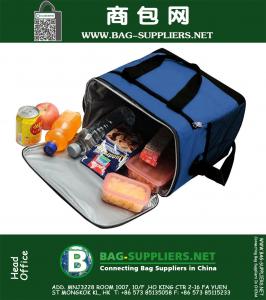 Portable Large Lunch Bag For Take-out Lunch, Folding Picnic Cooler Bag, And Cooler For Sport