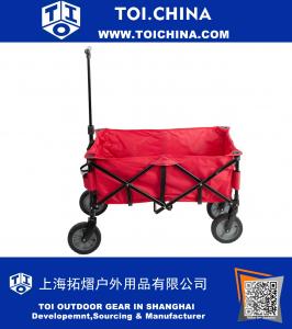 Portal Folding Camping Wagon, Garden Cart, Collapsible, All Terrains, Red