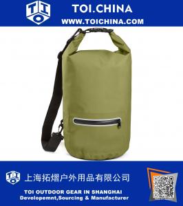 Премиум водонепроницаемый сумочка с наружным Zip Карманный плечевой ремень и рефлексивные Trim