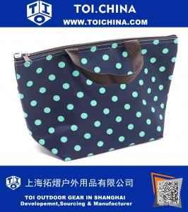 Printing Lunch Bags, Oxford Cloth Aluminum Foil Insulated Zip Cooler Bag Portable Takeaway Aluminum Film Pack Cooler Bag Lunch Box Package