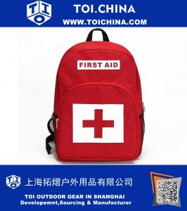 Mochila roja para kits de primeros auxilios Paquete de tratamiento de emergencia o senderismo, mochilero, camping, viajes, coche y ciclismo. Perfecto para todas las aventuras al aire libre o estar preparado en casa y trabajo