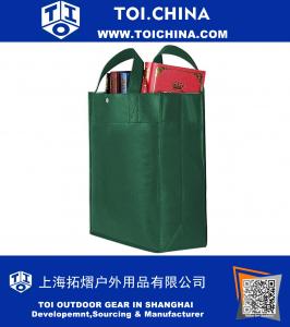 Fourre-tout réutilisable de sac à provisions d'épicerie de stockage avec le bouton instantané, 5 marine + 5 vert foncé